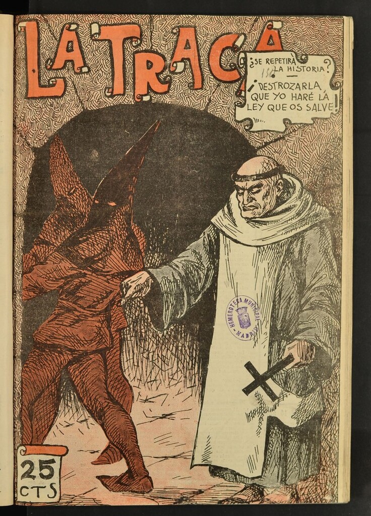 Miniatura de La Traca : semanari bilingüe festiu y lliterari del 7 de abril de 1934, nº 150