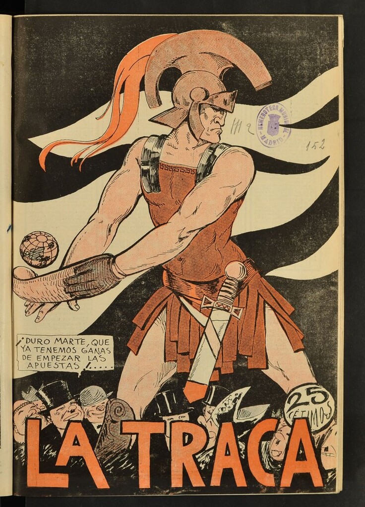 Miniatura de La Traca : semanari bilingüe festiu y lliterari del 21 de abril de 1934, nº 152