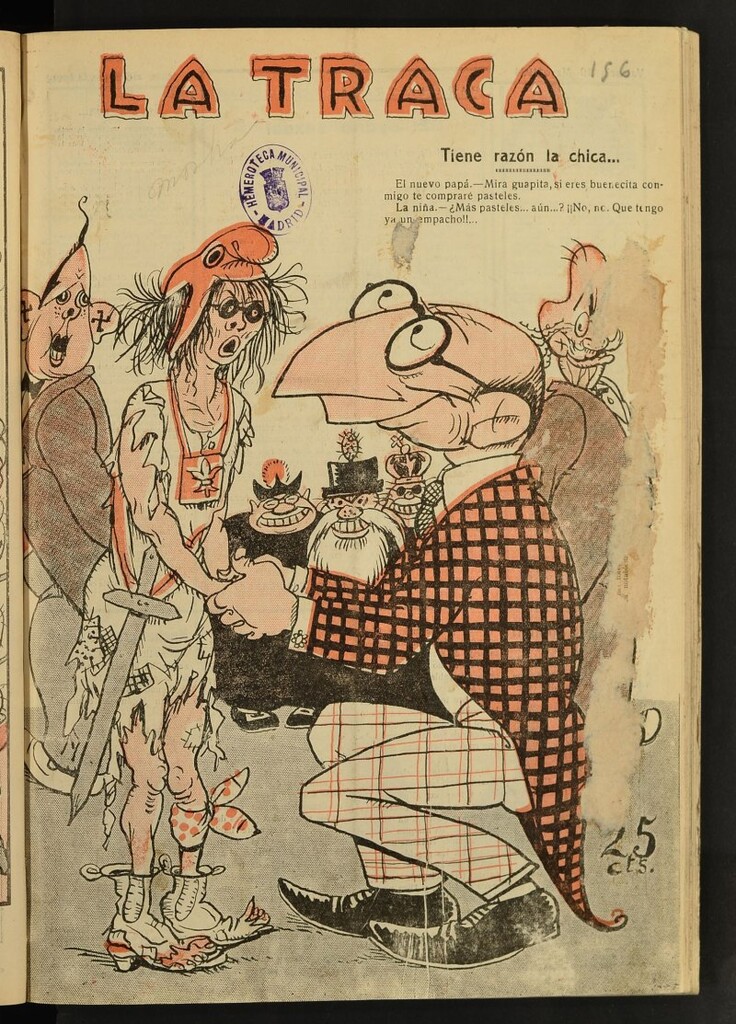 Miniatura de La Traca : semanari bilingüe festiu y lliterari del 19 de mayo de 1934, nº 156