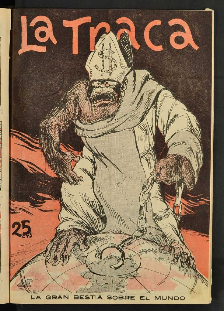 Miniatura de La Traca : semanari bilingüe festiu y lliterari del 21 de julio de 1934, nº 165