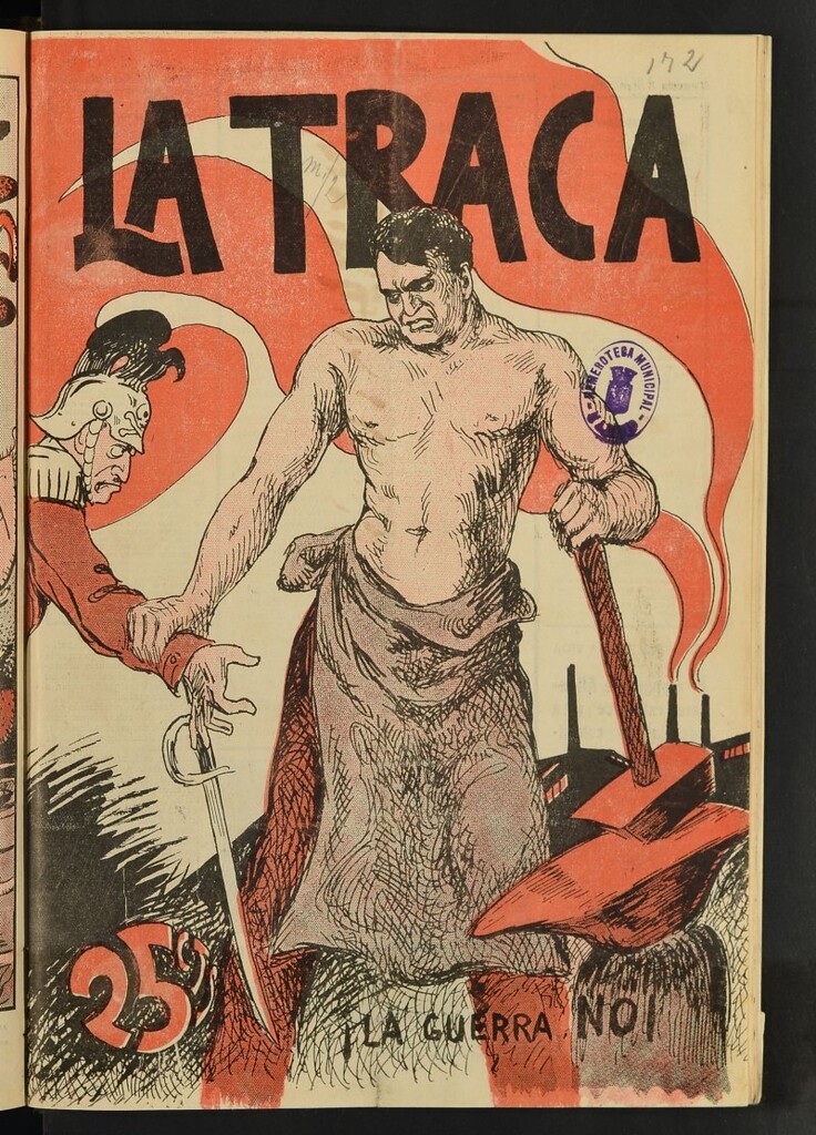 Miniatura de La Traca : semanari bilingüe festiu y lliterari del 8 de septiembre de 1934, nº 172