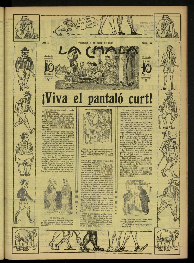 Miniatura de La Chala: semanari festiu, de 7 de mayo de 1927, nº 50