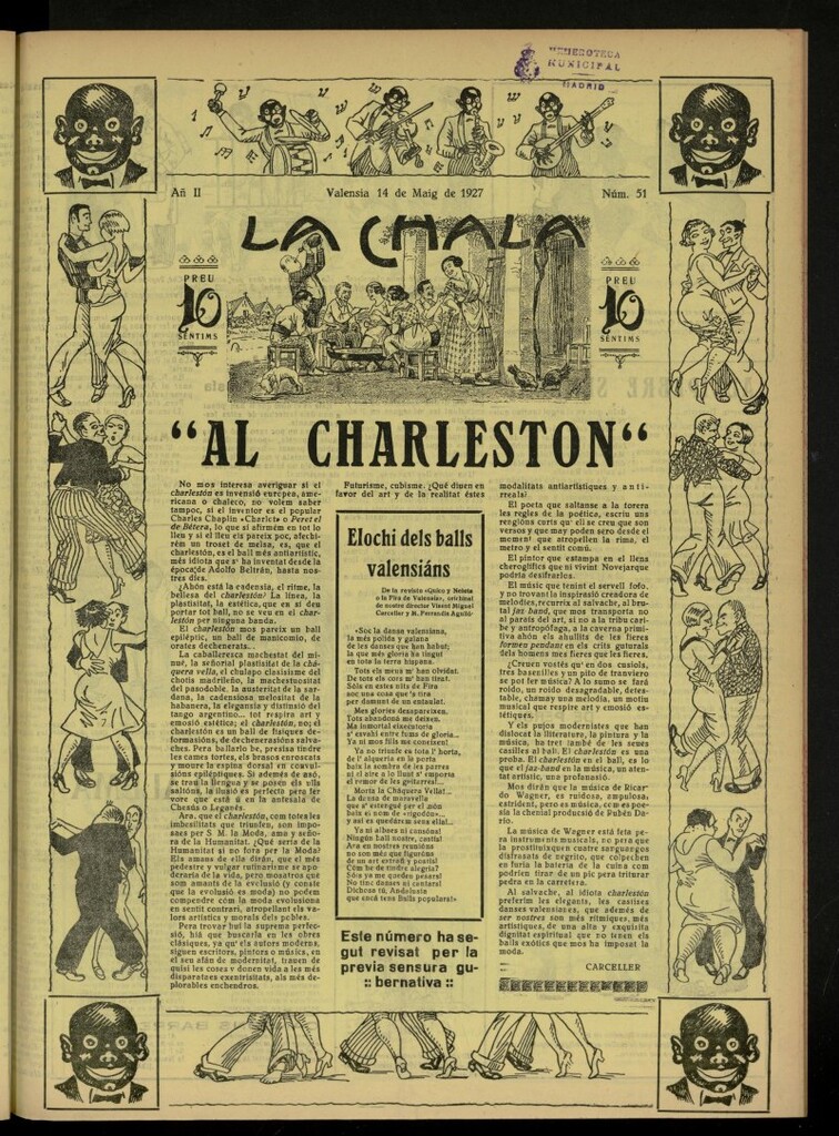 Miniatura de La Chala: semanari festiu, de 14 de mayo de 1927, nº 51