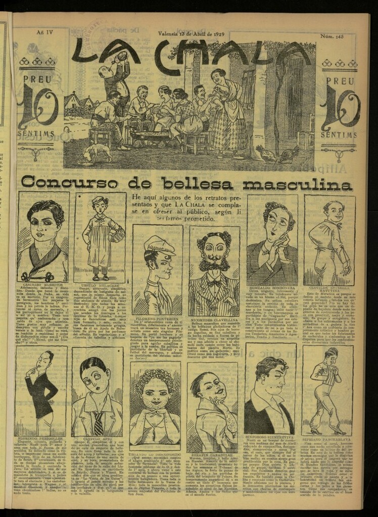 Miniatura de La Chala: semanari festiu, de 13 de abril de 1929, nº 145