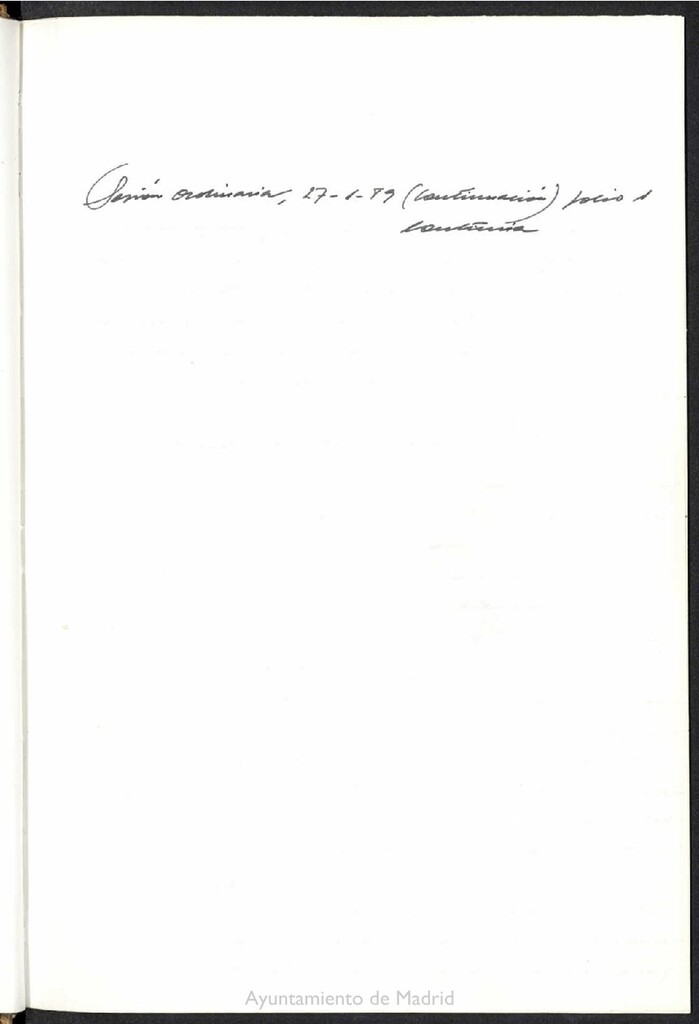 Miniatura de Actas de acuerdos del Pleno del Ayuntamiento. Tomo 1 del año 1989 (27 enero y continuación)