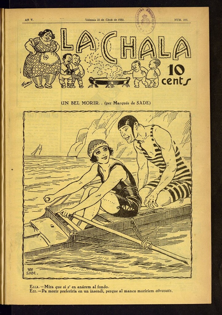Miniatura de La Chala: semanari festiu de 21 de junio de 1930, nº 205