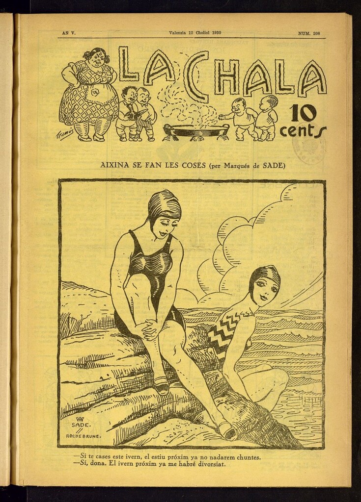 Miniatura de La Chala: semanari festiu de 12 de julio de 1930, nº 208