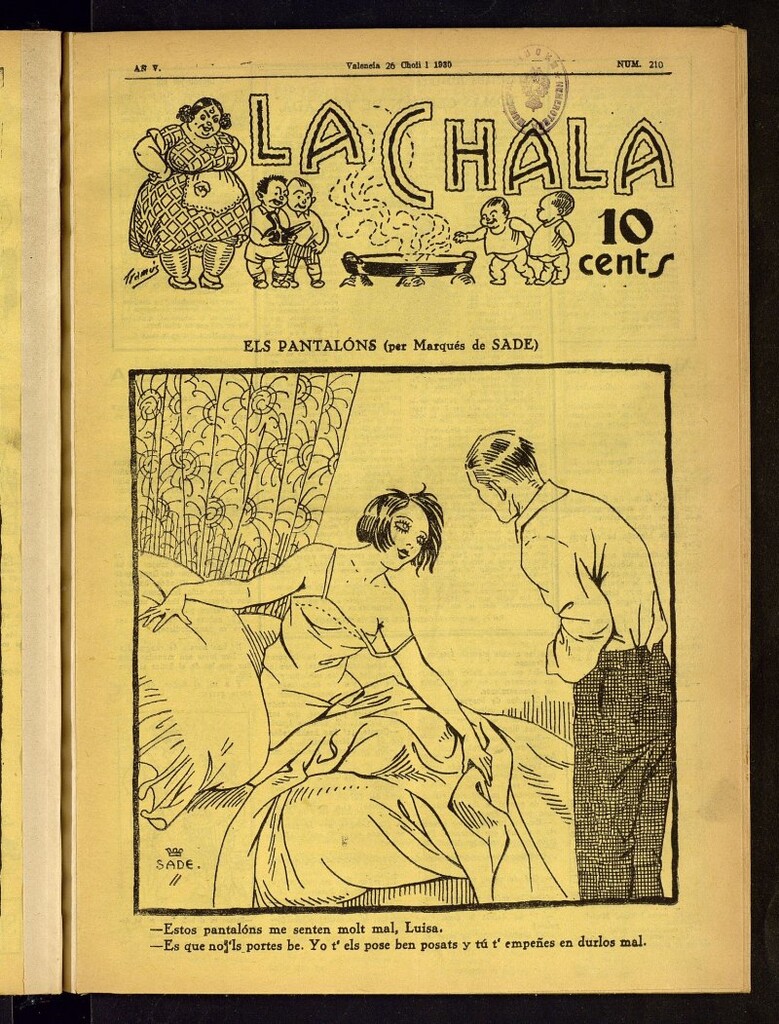 Miniatura de La Chala: semanari festiu de 26 de julio de 1930, nº 210