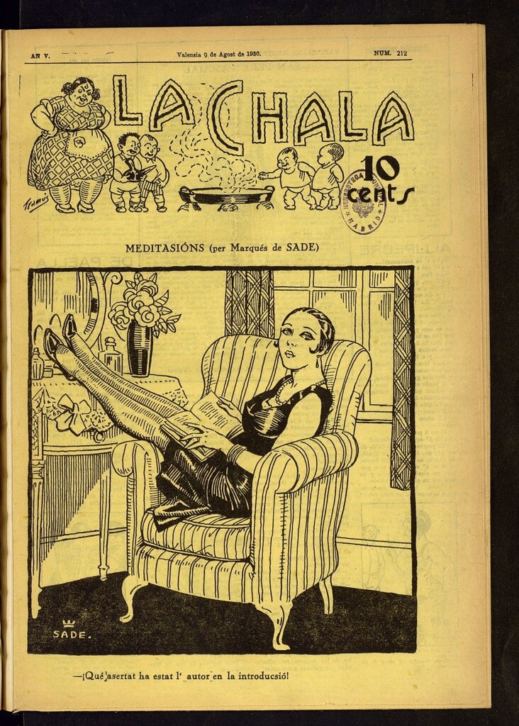 Miniatura de La Chala: semanari festiu de 9 de agosto de 1930, nº 212