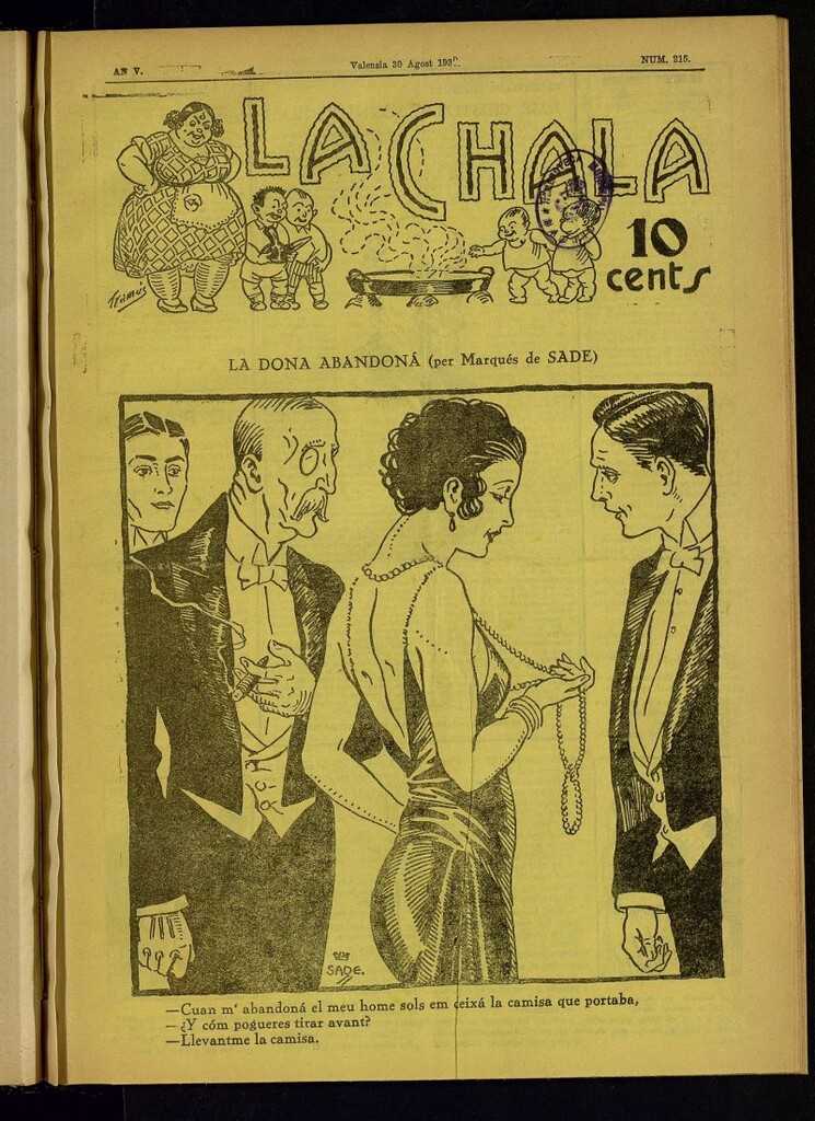 Miniatura de La Chala: semanari festiu de 30 de agosto de 1930, nº 215
