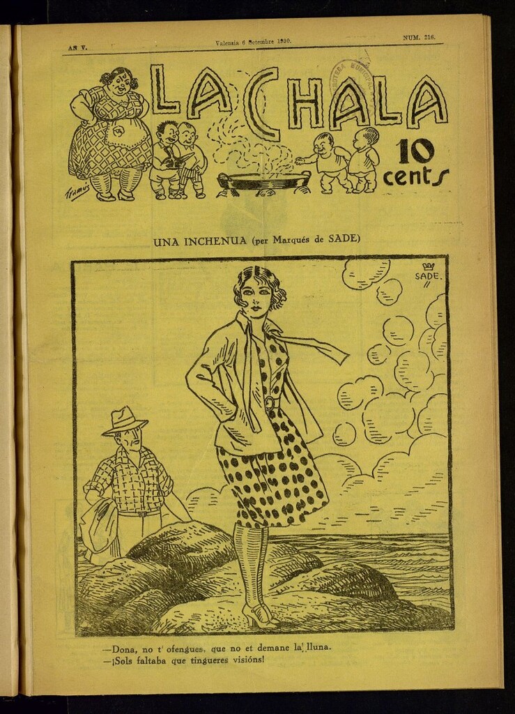 Miniatura de La Chala: semanari festiu de 6 de septiembre de 1930, nº 216