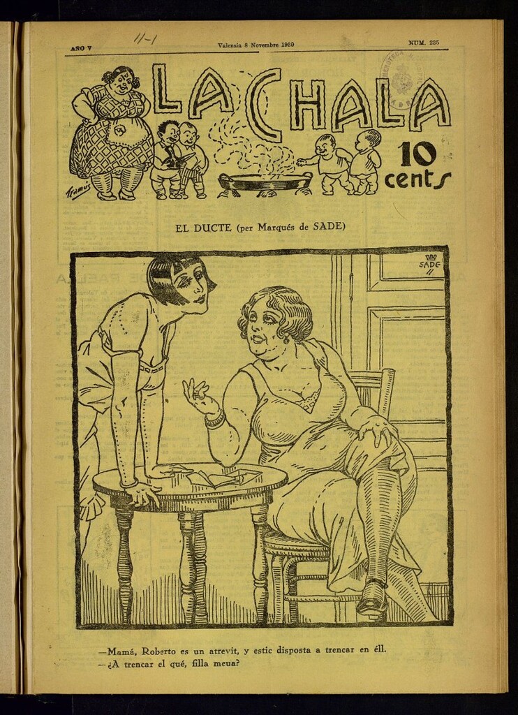 Miniatura de La Chala: semanari festiu de 8 de noviembre de 1930, nº 225