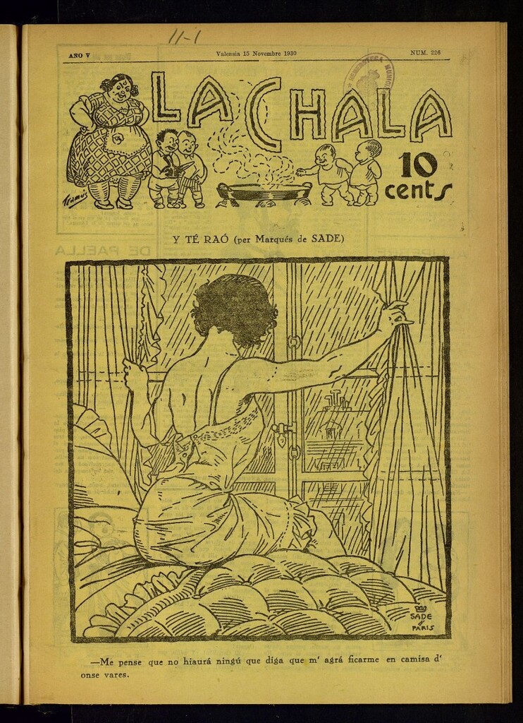 Miniatura de La Chala: semanari festiu de 15 de noviembre de 1930, nº 226