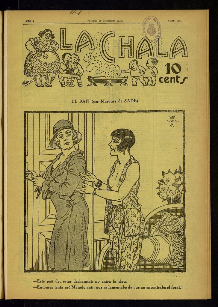 Miniatura de La Chala: semanari festiu de 29 de noviembre de 1930, nº 228