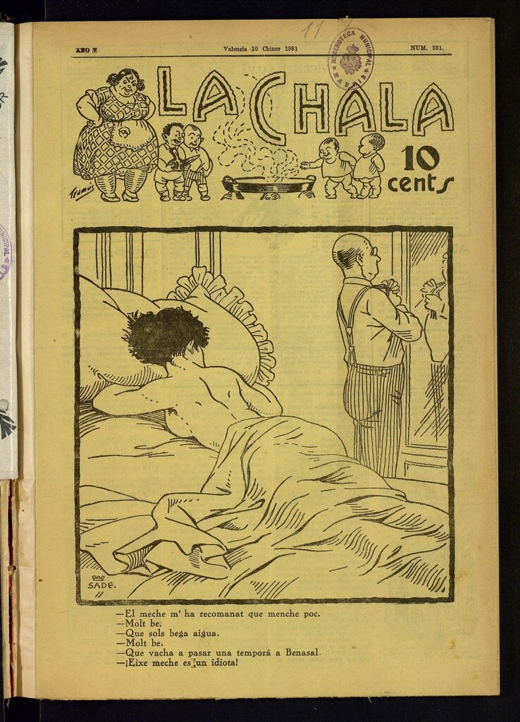 Miniatura de La Chala: semanari festiu, de 10 de enero de 1931, nº 231