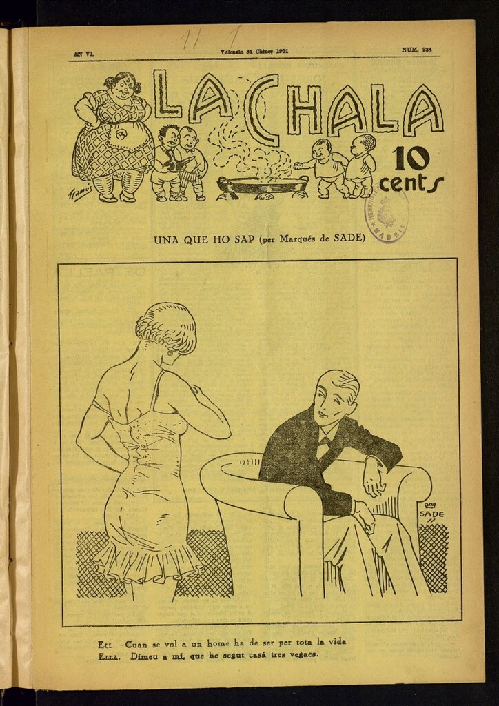 Miniatura de La Chala: semanari festiu, de 31 de enero de 1931, nº 234
