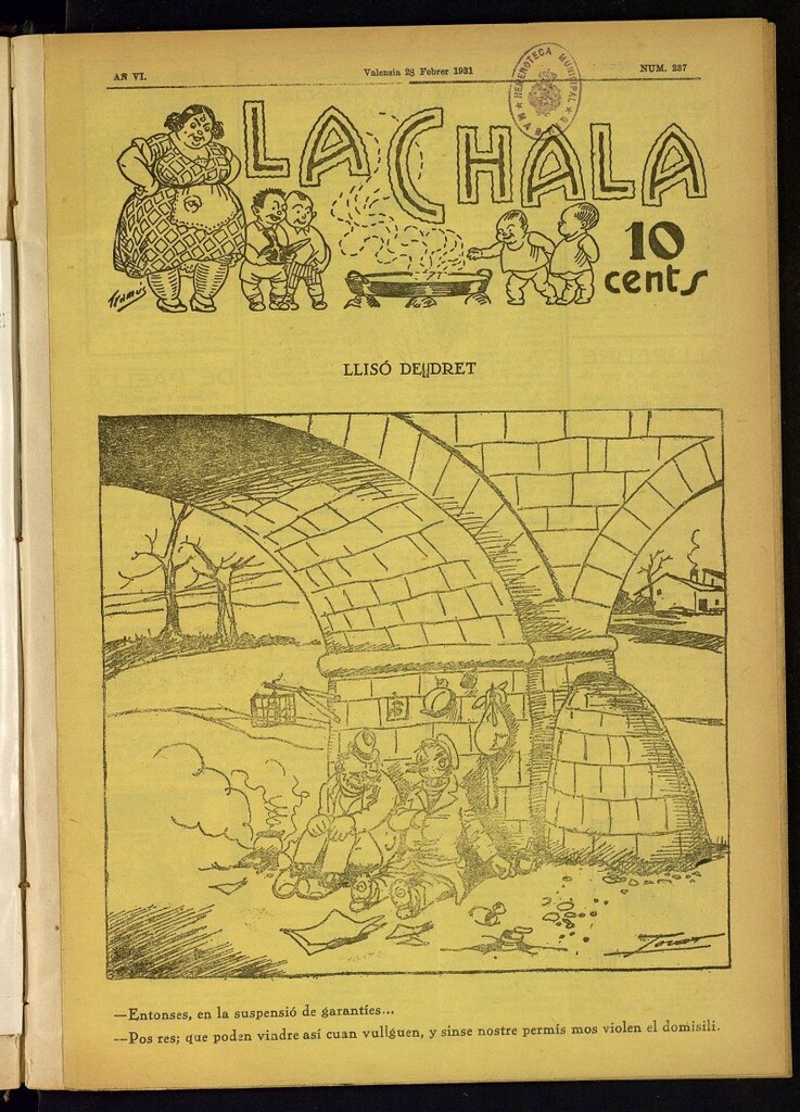 Miniatura de La Chala: semanari festiu, de 28 de febrero de 1931, nº 237