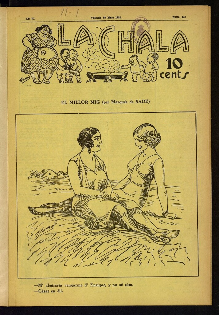 Miniatura de La Chala: semanari festiu, de 28 de marzo de 1931, nº 240