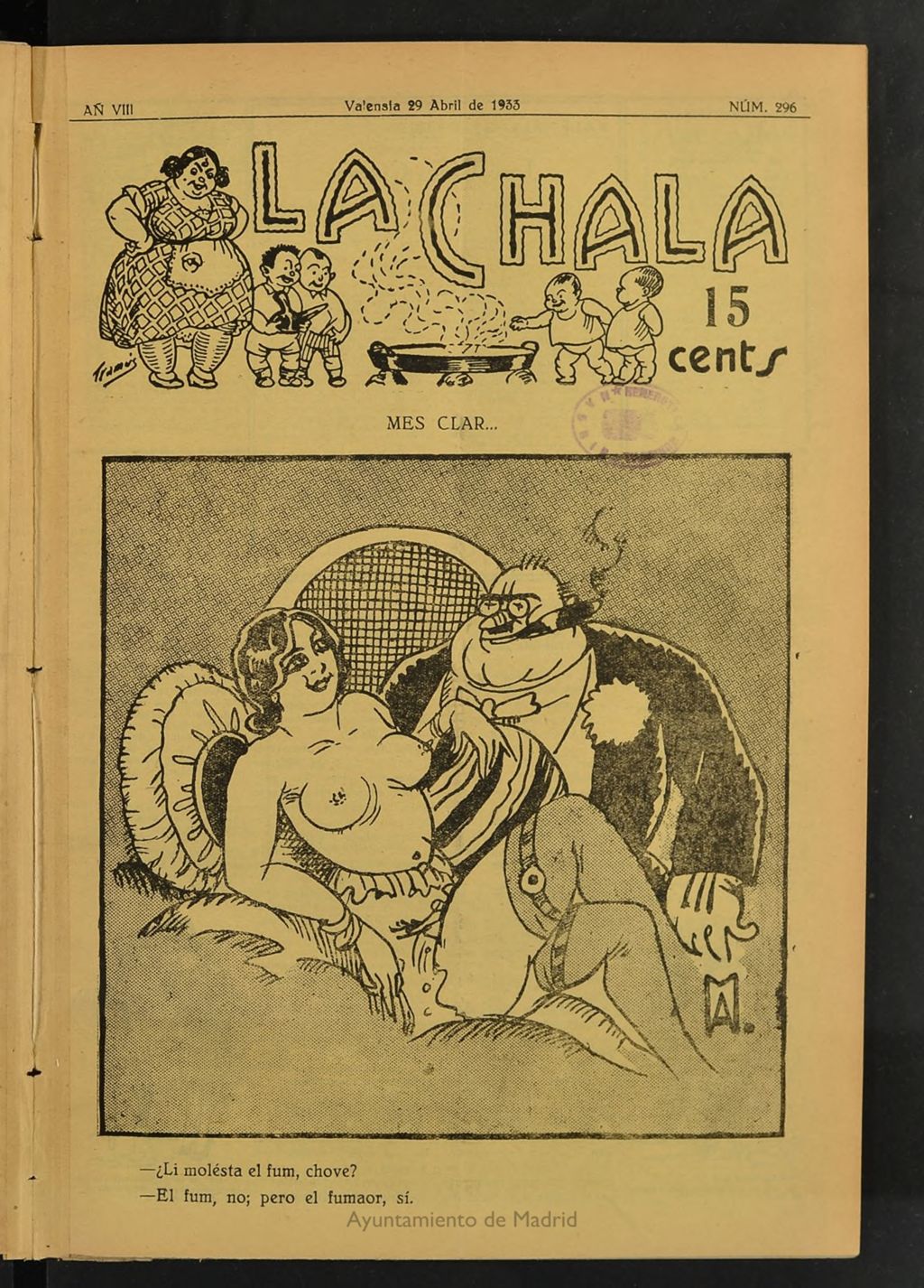 Miniatura de La Chala: semanari festiu, del 29 de abril de 1933, nº 296