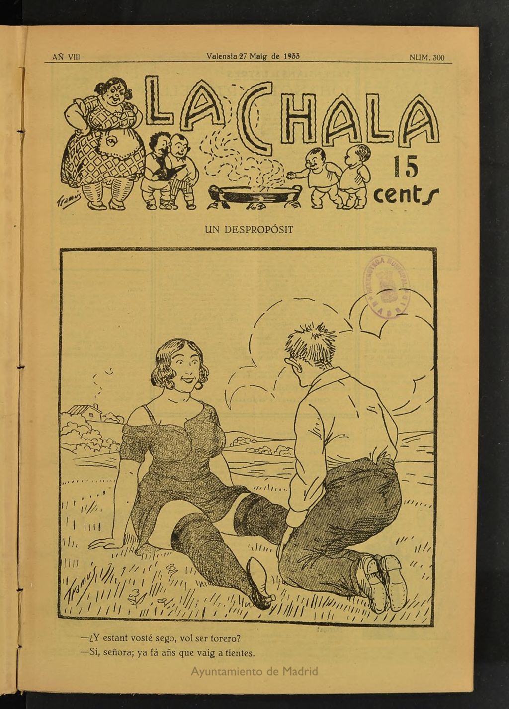 Miniatura de La Chala: semanari festiu, del 27 de mayo de 1933, nº 300