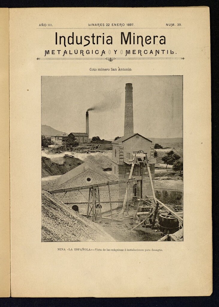 Miniatura de La Industria Minera Metalurgica y Mercantil Linares de 22 de enero de 1897, nº 39