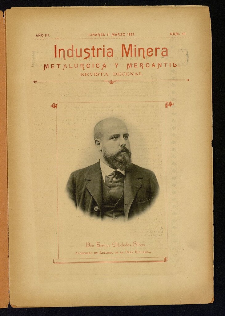 Miniatura de La Industria Minera Metalurgica y Mercantil Linares de 11 de marzo de 1897, nº 44