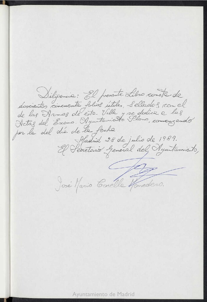 Miniatura de Actas de acuerdos del Pleno del Ayuntamiento. Tomo 14 del año 1989 (28 julio a 29 septiembre)