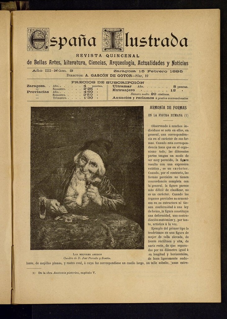 Miniatura de España Ilustrada: revista mensual de Bellas Artes, Literatura, Ciencias, Arqueología, actividades y noticias del 15 de febrero de 1895, nº 3