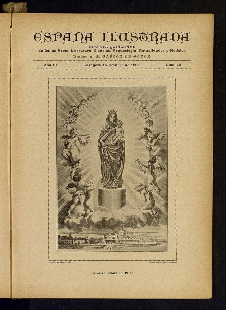 Miniatura de España Ilustrada: revista mensual de Bellas Artes, Literatura, Ciencias, Arqueología, actividades y noticias del 15 de octubre de 1895, nº 12