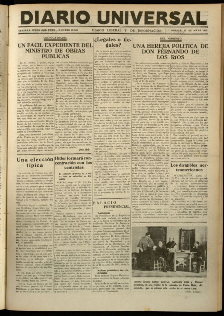 Miniatura de Diario Universal del 17 de mayo de 1932