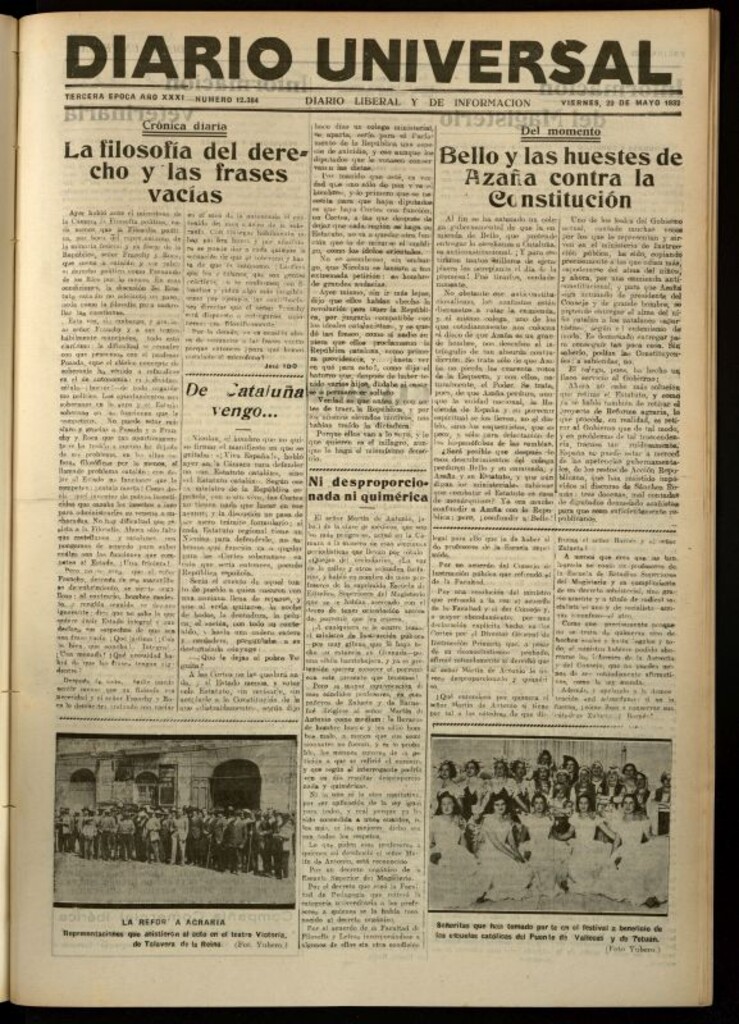 Miniatura de Diario Universal del 20 de mayo de 1932