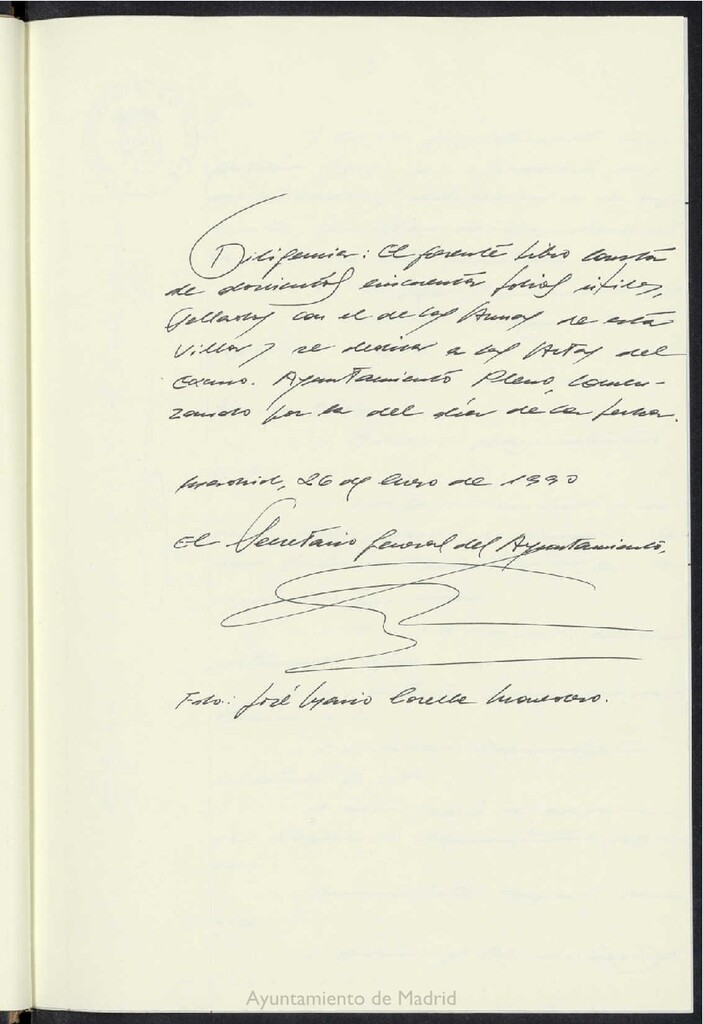 Miniatura de Actas de acuerdos del Pleno del Ayuntamiento. Tomo 1 del año 1990 (26 enero a 28 febrero)