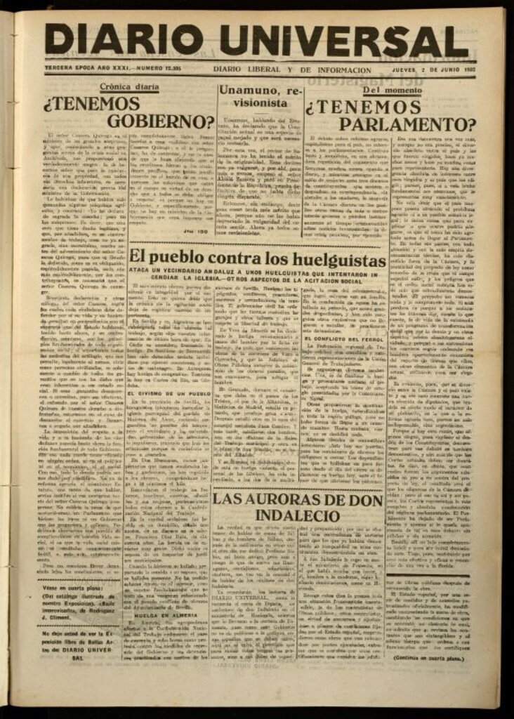 Miniatura de Diario Universal del 2 de junio de 1932