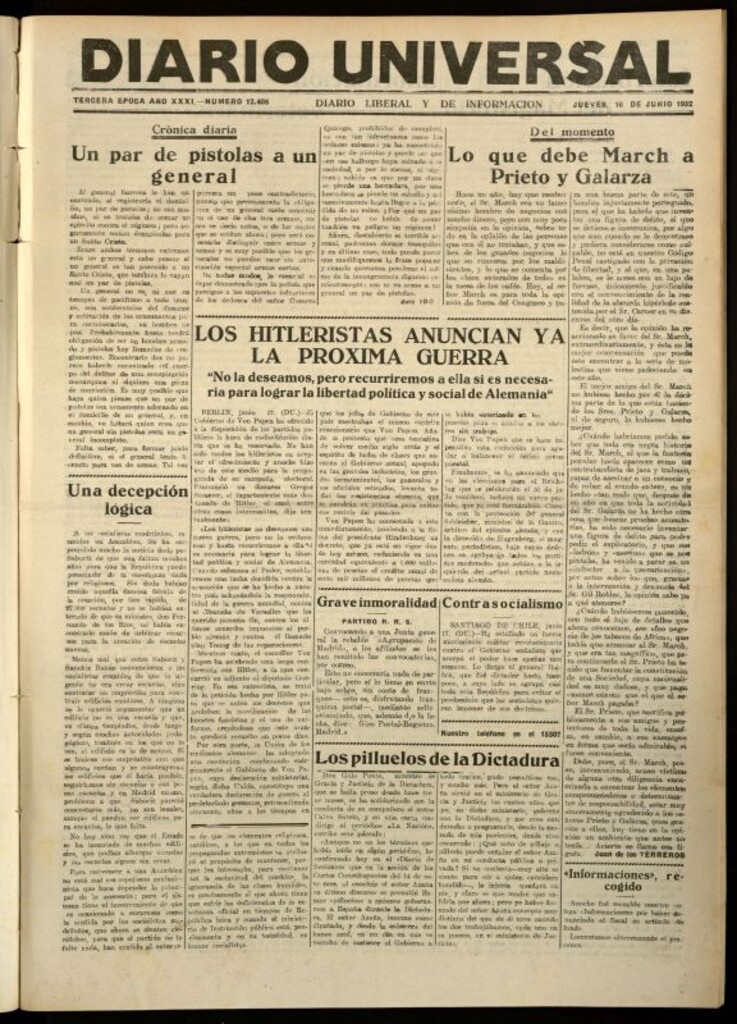 Miniatura de Diario Universal del 17 de junio de 1932