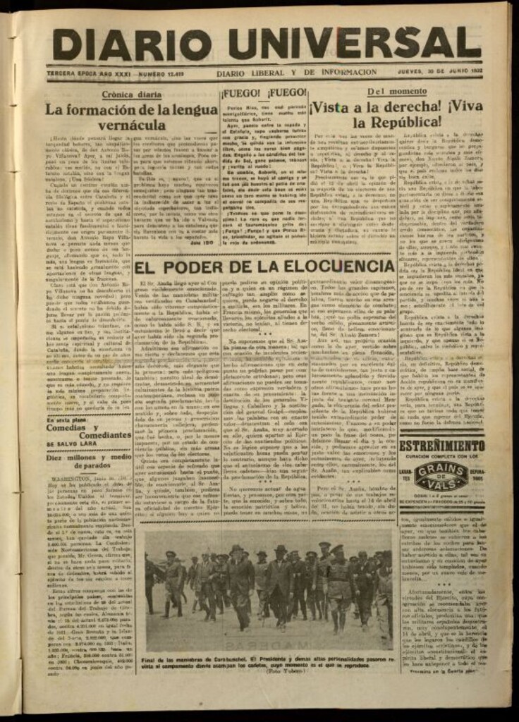 Miniatura de Diario Universal del 30 de junio de 1932