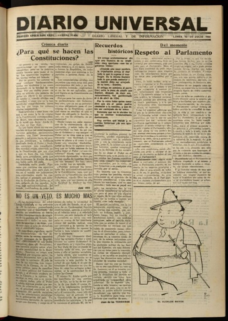 Miniatura de Diario Universal del 18 de julio de 1932