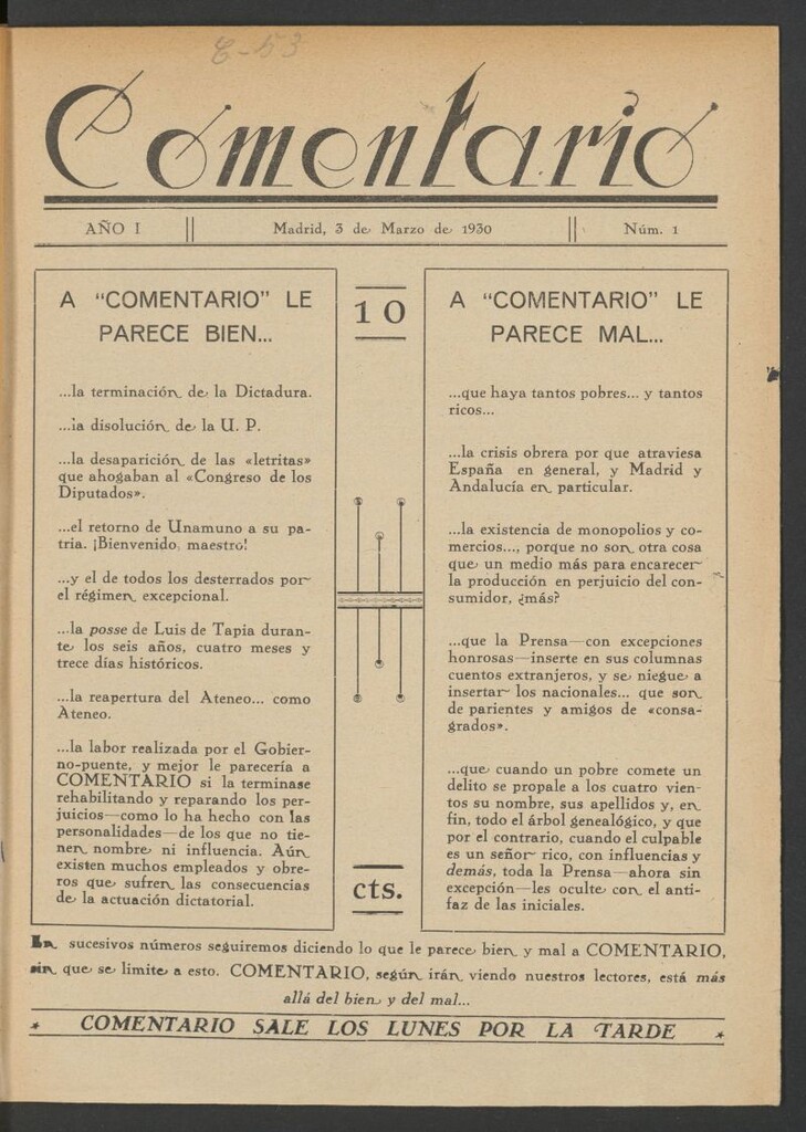 Miniatura de Comentario (Madrid. 1930)