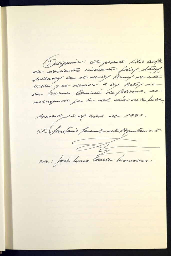 Miniatura de Actas de la Comisión de  Gobierno: de enero a  marzo de 1990