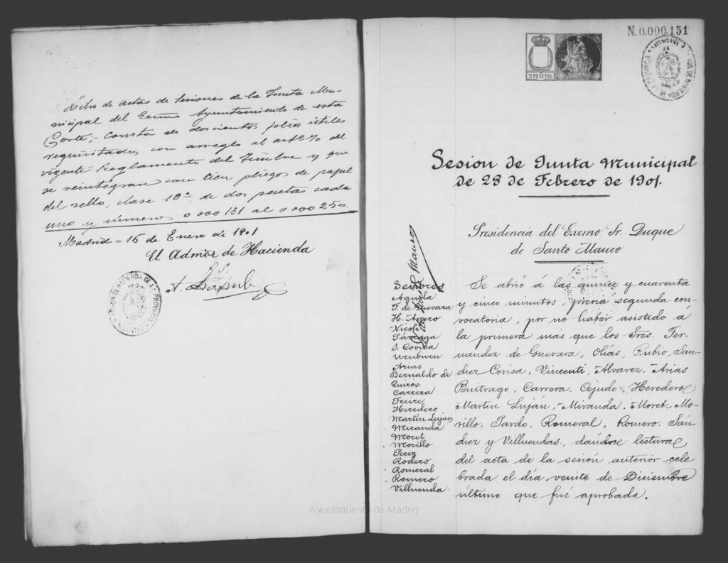 Miniatura de Actas de acuerdos del Ayuntamiento. Tomo 463 del año 1901 (28 febrero a 18 diciembre)