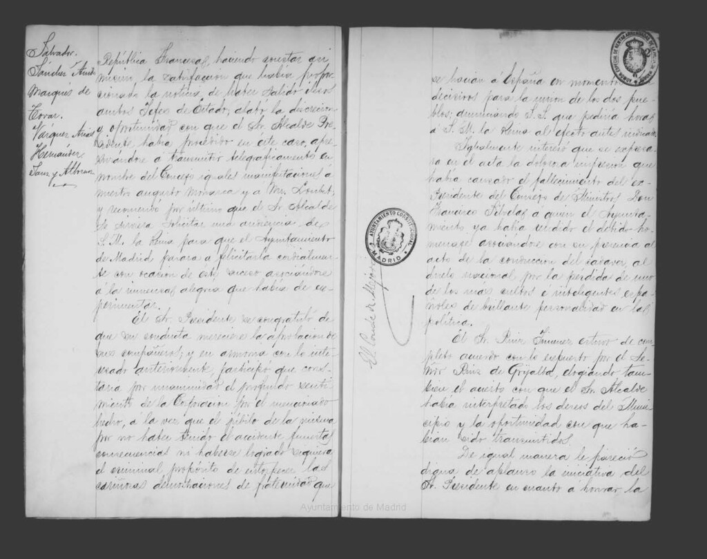 Miniatura de Actas de acuerdos del Ayuntamiento. Tomo 483 del año 1905 (2 junio a 25 agosto)