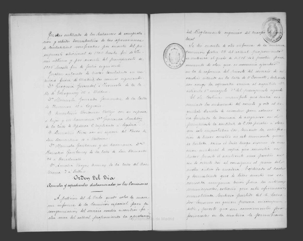 Miniatura de Actas de acuerdos del Ayuntamiento. Tomo 484 del año 1905 (1 septiembre a 1 diciembre)