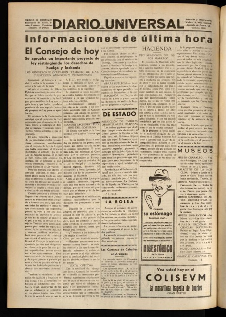 Miniatura de Diario Universal del 22 de marzo de 1934