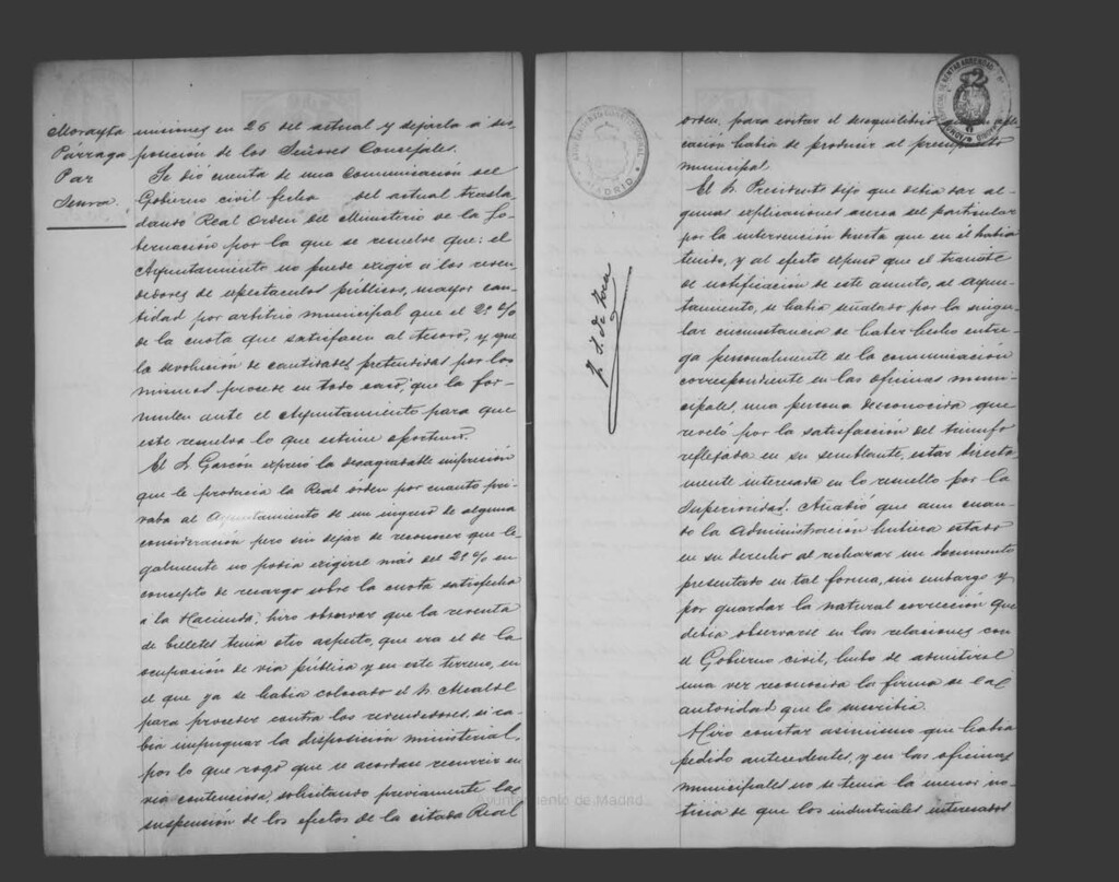 Miniatura de Actas de acuerdos del Ayuntamiento. Tomo 500 del año 1907 (30 agosto a 28 octubre)