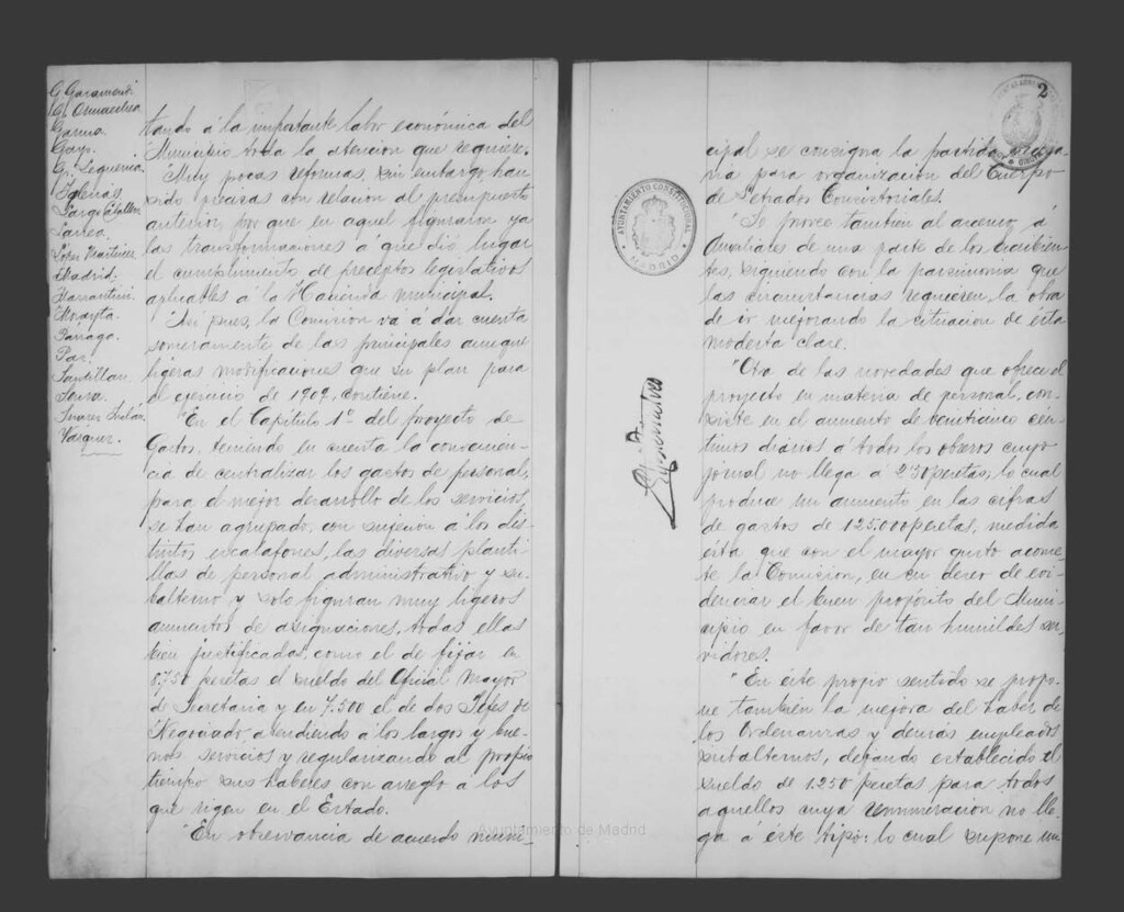 Miniatura de Actas de acuerdos del Ayuntamiento. Tomo 508 del año 1908 (25 noviembre a 8 diciembre)
