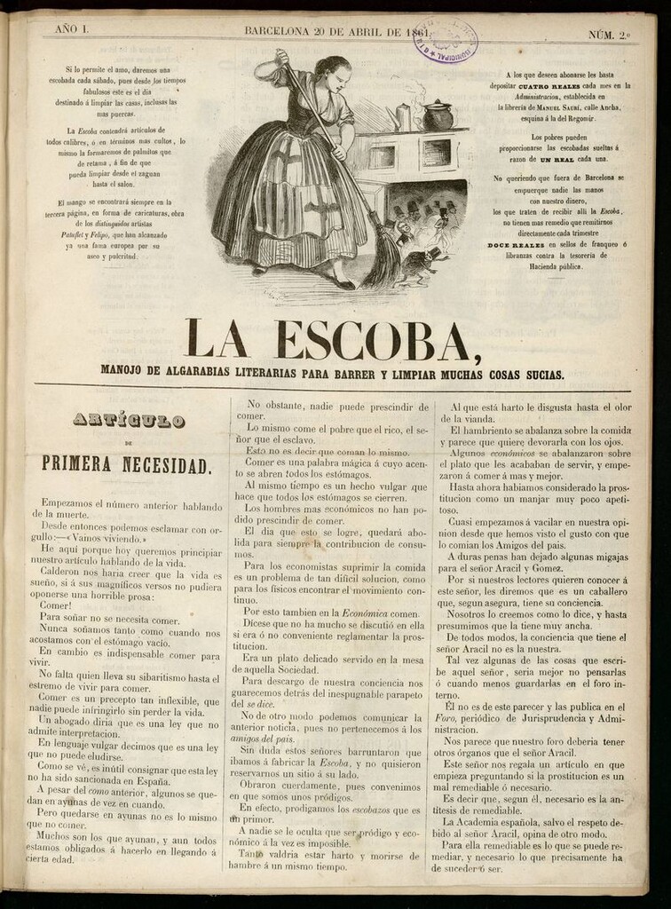 Miniatura de La Escoba: manojo de algarabios literarios para barrer y limpiar muchas cosas sucias