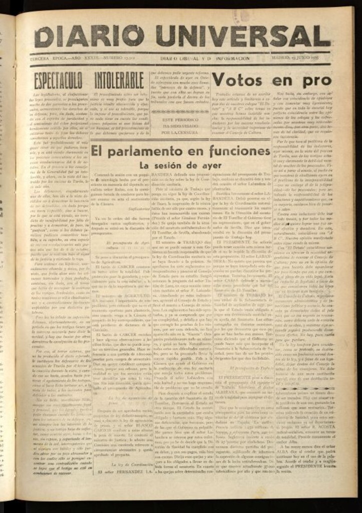 Miniatura de Diario Universal del 19 de junio de 1935