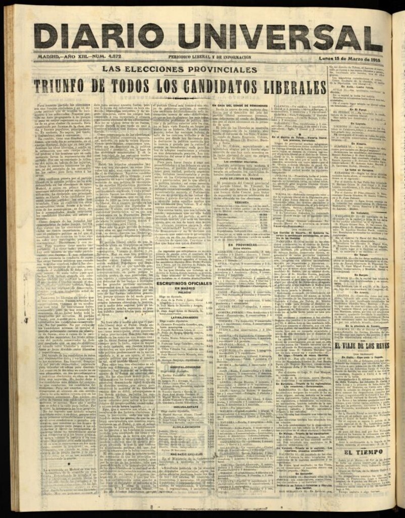 Miniatura de Diario Universal del 15 de marzo de 1915