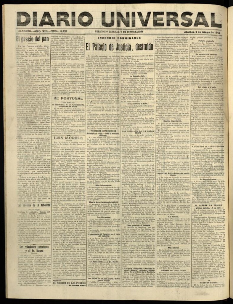 Miniatura de Diario Universal del 4 de mayo de 1915