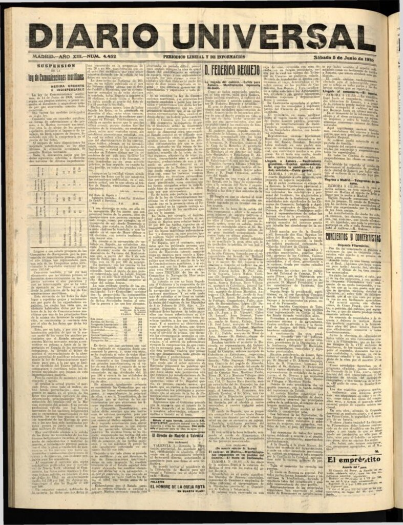 Miniatura de Diario Universal del 5 de junio de 1915