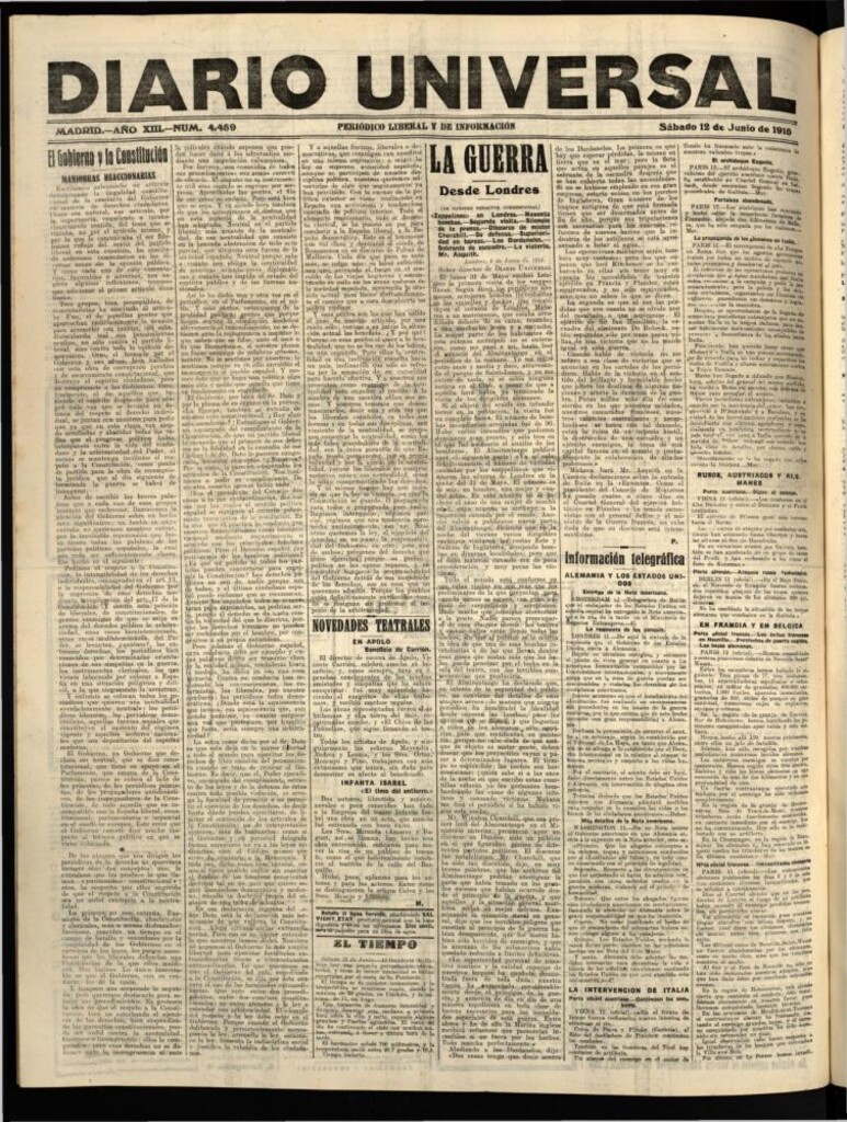 Miniatura de Diario Universal del 12 de junio de 1915